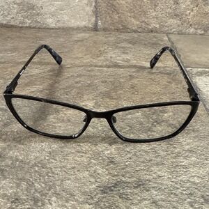 bebe BB5093 Jet Black Square  Eyeglass Frame Flex Hinge  Womens 53-15-135-35